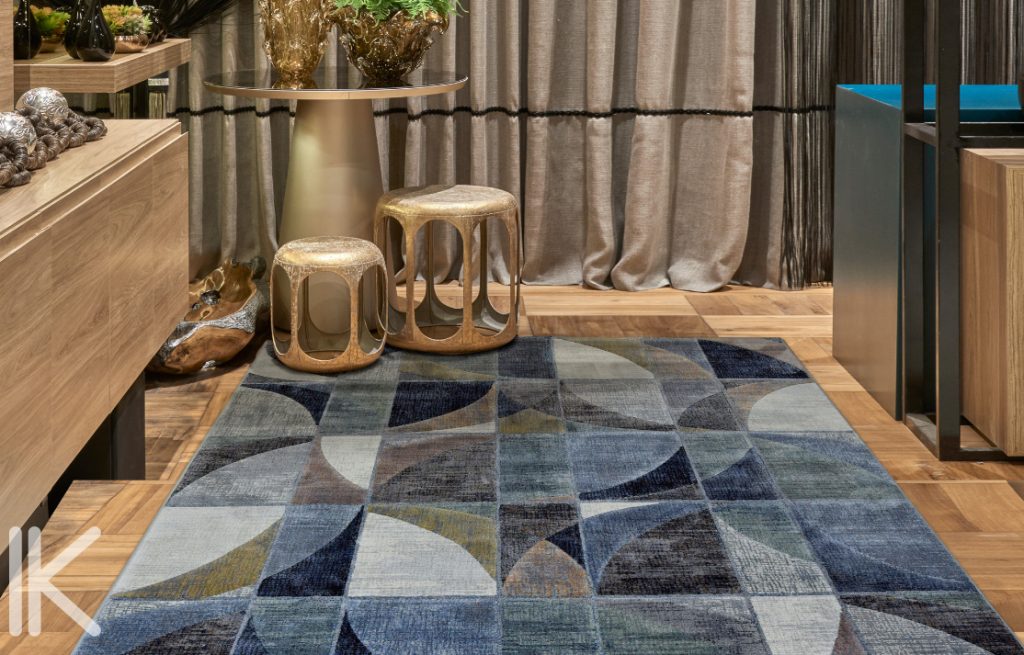 Alfombra de MA Salgueiro para delimitar zonas en el diseño de oficinas