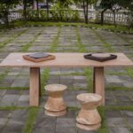 mesa de exterior de madera